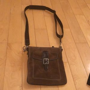 Coach medium size satchel bag in chocolate brown